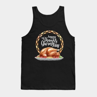 Thanksgiving TShirt Happy Thanksgiving Holiday Tank Top